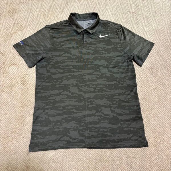 Nike Dri-FIT カモフラ 迷彩 ポロシャツ L