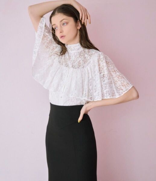新品♪ eimy istoire レースケープブラウス