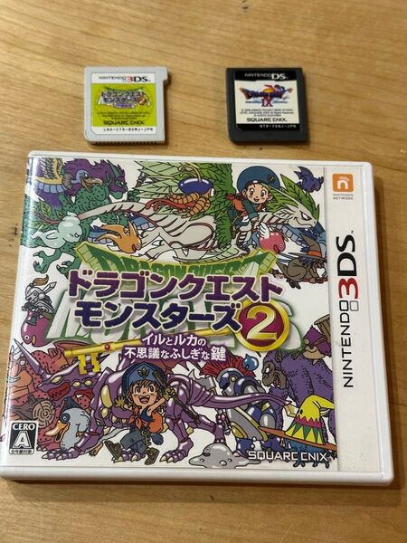 ドラゴンクエストIX、ドラゴンクエストモンスターズ2 3DS 3ds Nintendo ソフト 起動確認済み