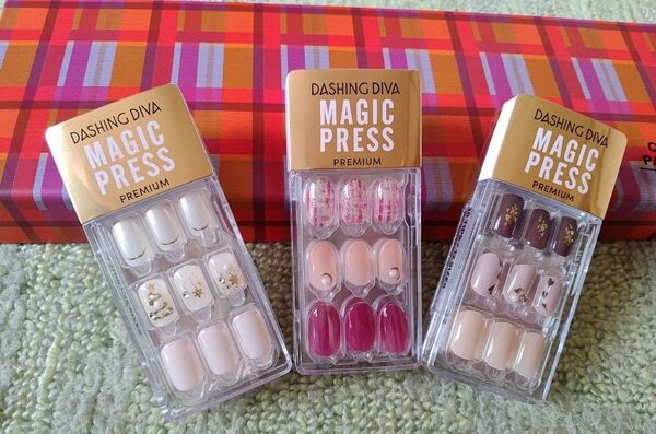 新品 DASHING DIVA ダッシングディバ MAGIC PRESS マジックプレス プレミアム ネイルチップ 3個セット