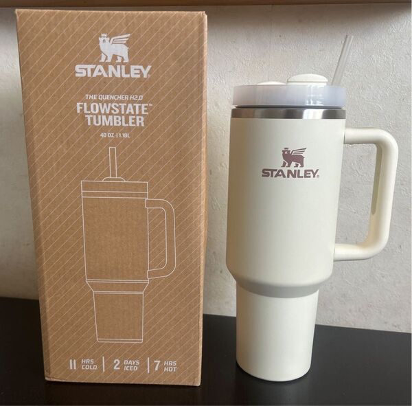 スタンレー タンブラー ホワイト 真空スリムクエンチャー 1.18L STANLEY FLOWSTATE TUMBLER