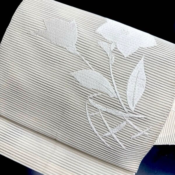 6-41 夏帯 夏物 名古屋帯 九寸 美品 正絹 着物 名古屋仕立て 絽
