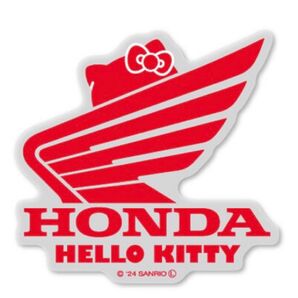 HONDAウィング×サンリオ 透明ステッカー「ハローキティ 」 * クリアステッカー ホンダ キティ キティちゃん Sanrio