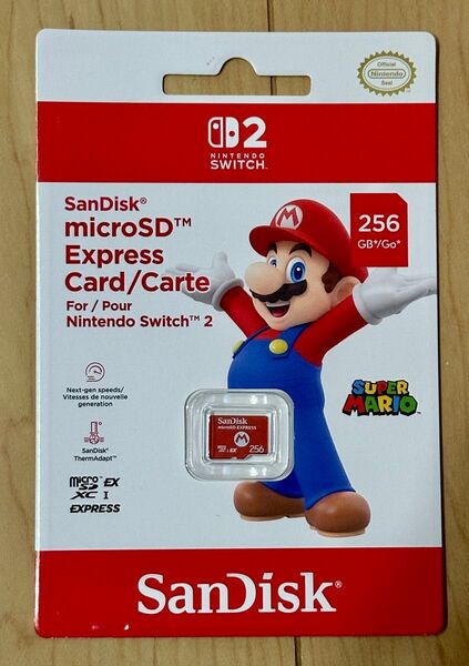 新品未開封 Nintendo Switch 2 micro Express SD card SDカード SanDisk 256gb