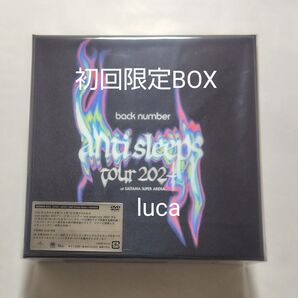 back number anti sleeps tour 2024 初回限定BOX 3DVD + フォトブック /グッズなし