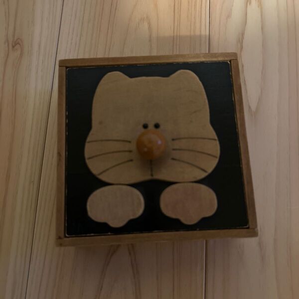 木箱 昭和レトロ 猫の小物入れ 猫雑貨 インテリア雑貨
