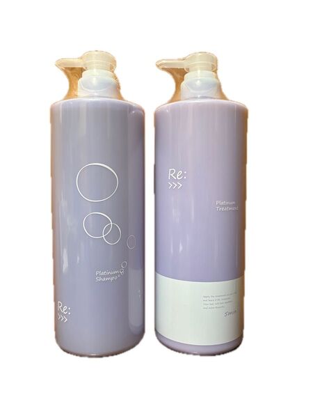 アジュバン リ:プラチナム シャンプー+トリートメント 1000ml 1セット(限定ボトル)