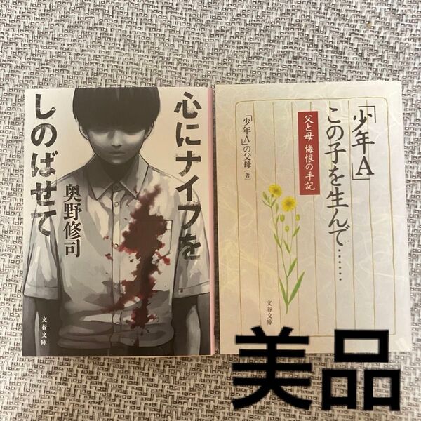 心にナイフをしのばせて 奥野修司/少年Aこの子を生んで 少年犯罪 ノンフィクション