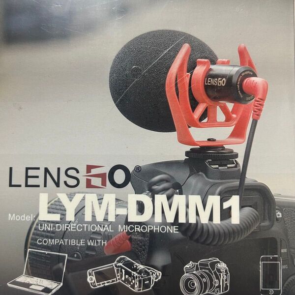 新品未開封 Lensgo DMM1 3.5 mm 指向性コンデンサーマイク