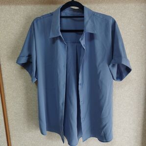GU 半袖シャツ レディース ブルー