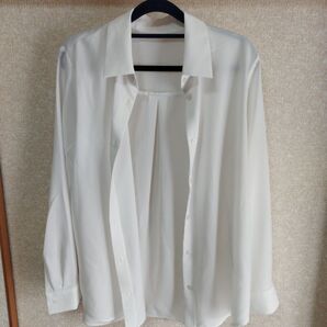 GU 白ブラウス レディース