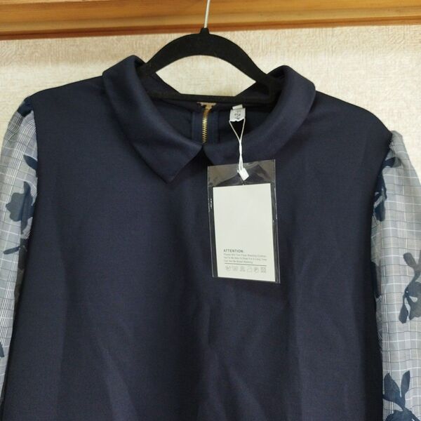 新品 レディース 花柄 シースルー トップス