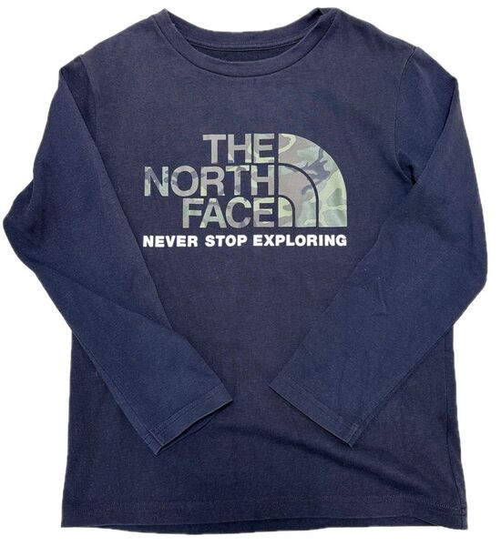 THE NORTH FACE ノースフェイス 長袖Tシャツ 迷彩 黒