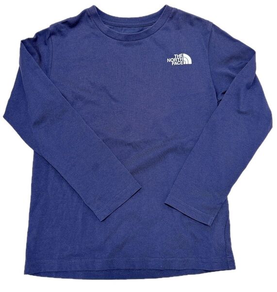 THE NORTH FACE ノースフェイス 長袖Tシャツ ネイビー キッズ