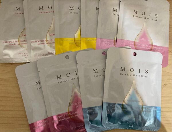 MOIS モイス 無添加 フェイスマスク エッセンスシート 10枚 保湿