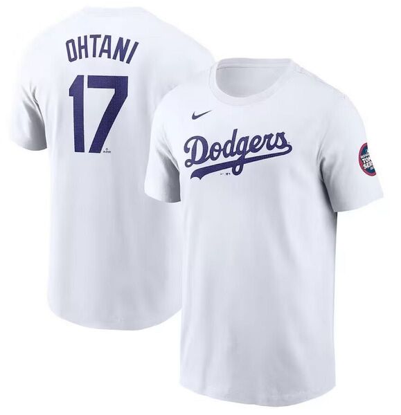 大谷翔平MLB東京シリーズ 2025 開幕戦 ワールドツアードジャース ホワイト 白 Tシャツ
