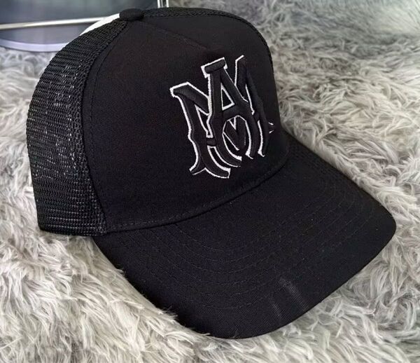 AMIRI MA Cap ロゴ ブラック キャップ