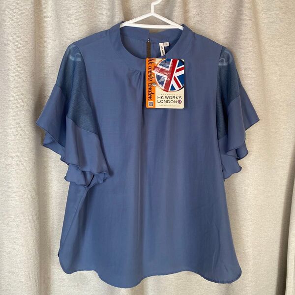 HK WORKS LONDON ブラウス 夏用 レディースLL タグ付き新品