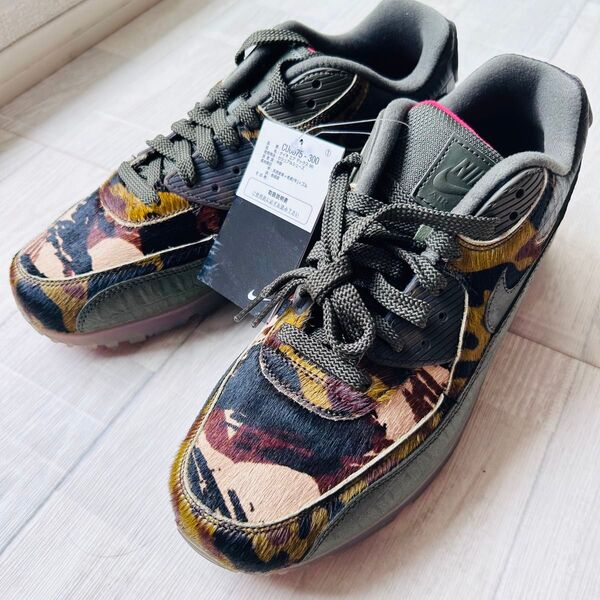 【未使用品】美品 Nike AIRMAX90 カーゴカーキ×university