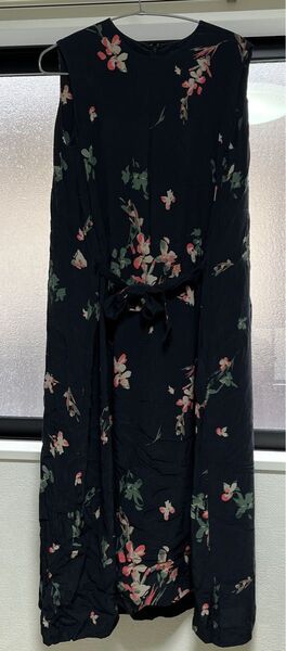 SACRA サクラ フラワー ノースリーブ ワンピース ロングワンピース 花柄