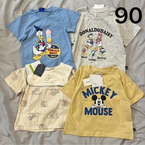 90 ディズニー ミッキー まとめ売り Tシャツ バースデイ ミニー ドナルド
