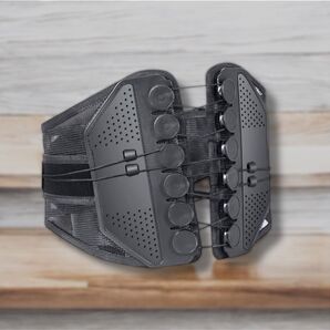 【新品・iFデザイン賞受賞】腰サポーター コルセット 滑車式 姿勢・骨盤補正 Lサイズ(胴囲88〜98cm)延長シート付き