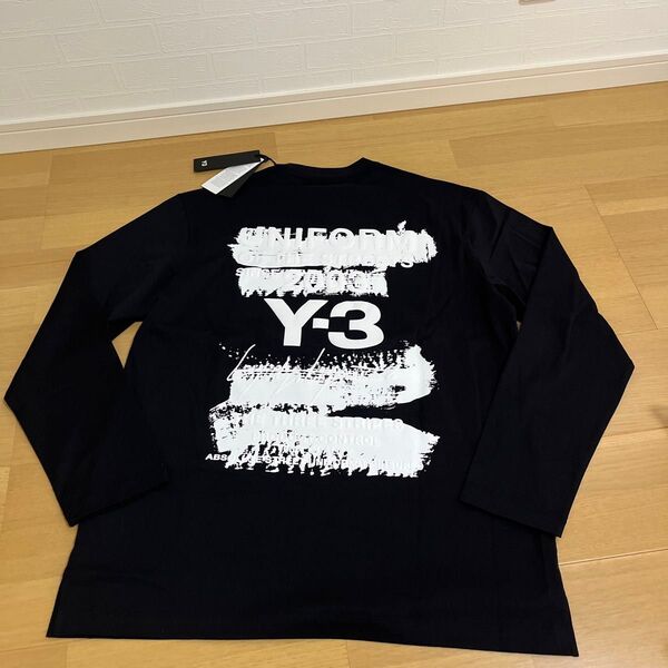 Y-3 ワイスリー 新品タグ付き メンズM ロゴ Tシャツ ロンT カットソー
