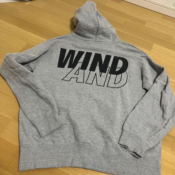 ウィンダンシー WIND&SEA メンズ L ロゴ パーカー フーディー