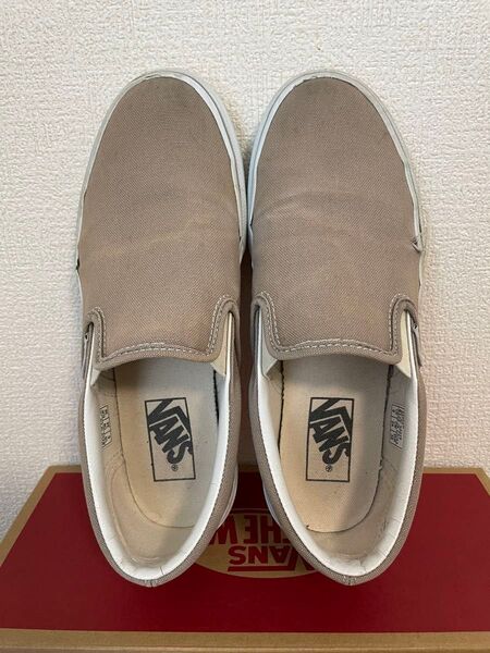 バンズ スリッポン 24 ベージュ vans