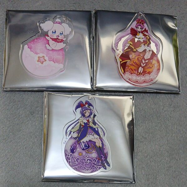 プリキュア アクリルキーホルダー 3個セット オーナメントキーホルダー マジカル スカーレット ペコリン プリティストア