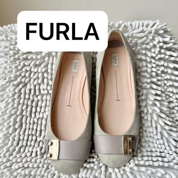 FURLA スウェードパンプス 23cm