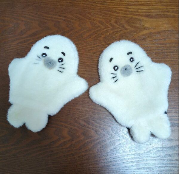 少年アシベ ゴマちゃん ミトン 1990 当時もの レトロ アザラシ ごまちゃん ぬいぐるみ マスコット レア ビンテージ