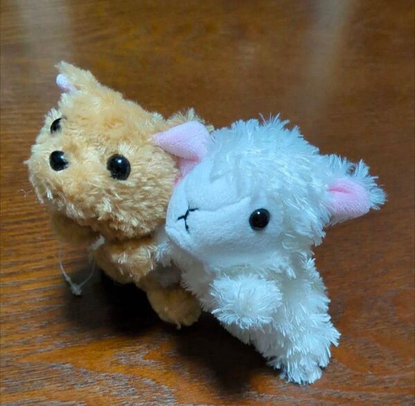 アルパカ & ヨークシャテリア 犬 ぬいぐるみ マスコット Little Beans リトルビーンズ TSTアドバンス