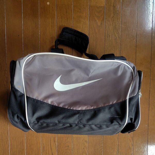 NIKE ボストンバッグ グレー ブラック スポーツボストンバッグ ジム