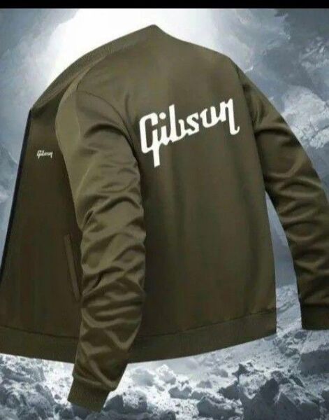 【新品】Gibson ギブソン ジャージ スウェット モスグリーン カーキ ロゴ XL 相当 アメリカン L