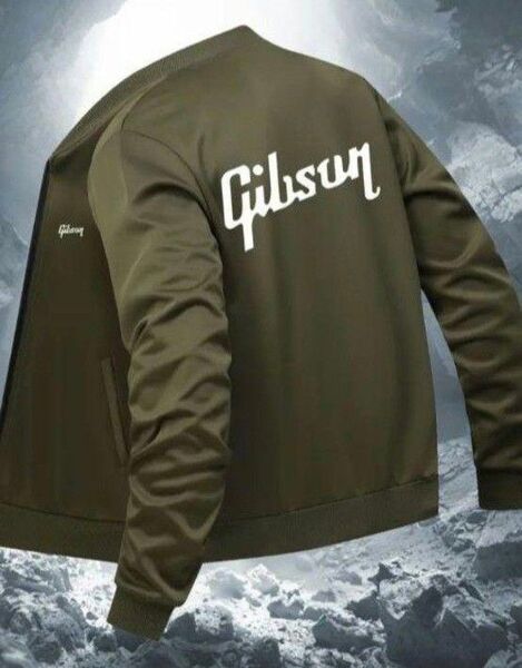 【新品】Gibson ギブソン ジャージ スウェット モスグリーン カーキ ロゴ L 相当 アメリカン M