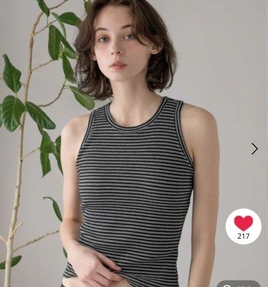 美品【bijorie】カップ付き アメスリ タンクトップ M