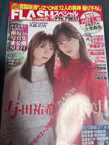 FLASHスペシャル グラビアBEST 2019年1/25号 増刊 山下美月・与田祐希【乃木坂46】
