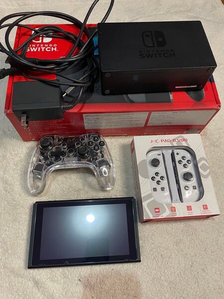 Switch 任天堂 旧タイプ カスタム 傷殆どなし おまけ Nintendo スイッチ ニンテンドー 初期化済み