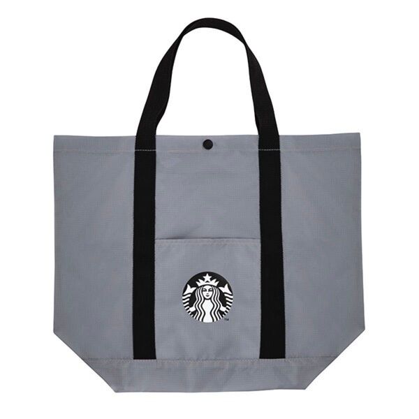 海外限定スターバックス starbucks coffee スタバロゴマーク セイレーン 折り畳みエコバッグ(グレー)トートバッグ