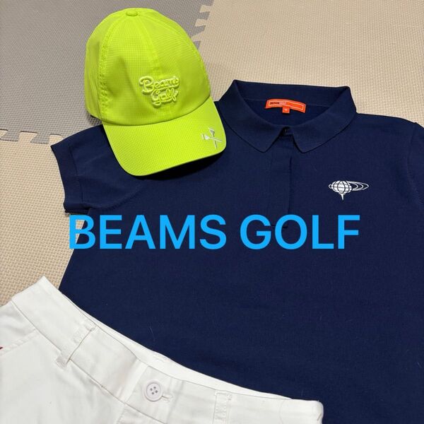 BEAMS GOLF ビームスゴルフ キャップ 蛍光グリーン イエロー系 春夏