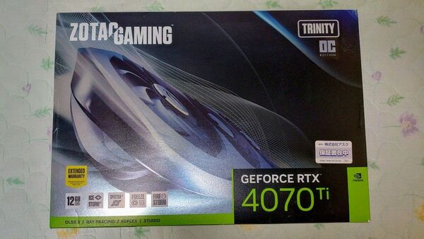 ☆メンテナンス済☆ZOTAC GAMING GeForce RTX 4070 Ti Trinity OC