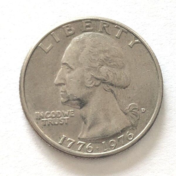 アメリカ硬貨 1776・1976 建国200周年記念硬貨 USA クォーターダラーコイン 25セント Dマーク 外国通貨