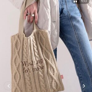 トートバッグ バッグ JaVaコラボトートBAGニット