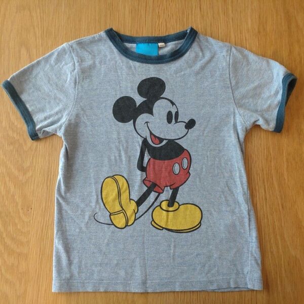 マックハウス キッズ 半袖 Tシャツ ミッキー マウス ディズニー Disney キャラクター ブルー 110