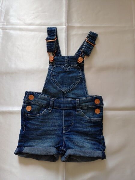 H&M サロペット オーバーオール デニム キッズ サイズ90 女の子 子供 子ども エイチアンドエム つなぎ