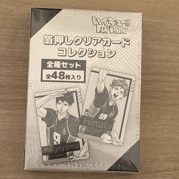 ハイキュー ファンパーク 箔押しクリアカードコレクション 48種セット BOX未開封