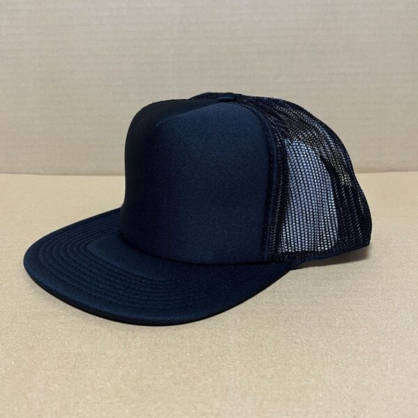 OTTO メッシュキャップ フラットバイザー ブラック 黒 BLACK クロ オットー CAP 帽子 無地 野球帽