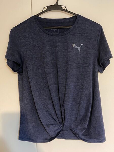PUMA トレーニングウェア 半袖Tシャツ ネイビー系 レディース