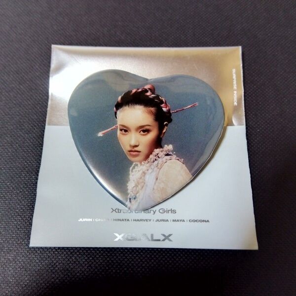 【XG】チサ CHISA Heart Tin Badge ハート型缶バッジ IS THIS LOVE【グッズ】